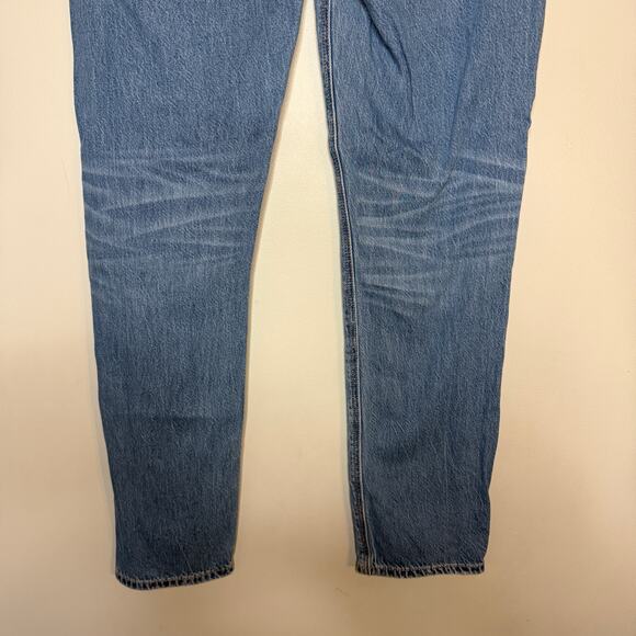 American Eagle Tomgirl Distressed Jeans Size 0 Short Medium Wash - Picture 6 of 10